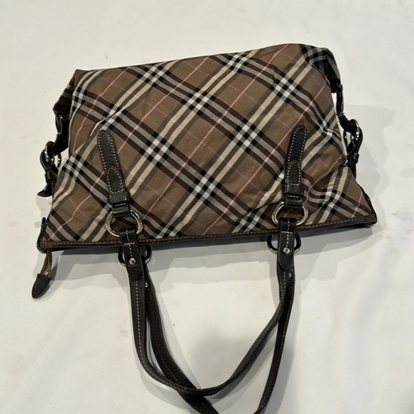 Burberry Plaid Shoulder Bag - Brown and Black - Picture 6 of 13